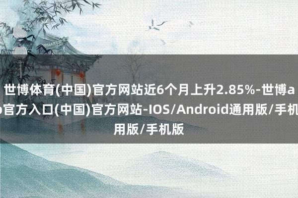 世博体育(中国)官方网站近6个月上升2.85%-世博app官方入口(中国)官方网站-IOS/Android通用版/手机版