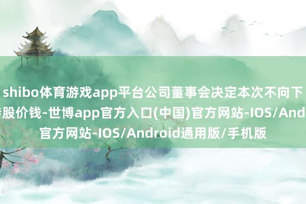 shibo体育游戏app平台公司董事会决定本次不向下修正“海顺转债”转股价钱-世博app官方入口(中国)官方网站-IOS/Android通用版/手机版