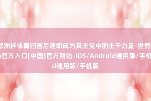 欧洲杯体育归国后速即成为真主党中的主干力量-世博app官方入口(中国)官方网站-IOS/Android通用版/手机版