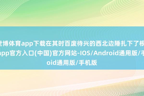 世博体育app下载在其时百废待兴的西北边陲扎下了根-世博app官方入口(中国)官方网站-IOS/Android通用版/手机版