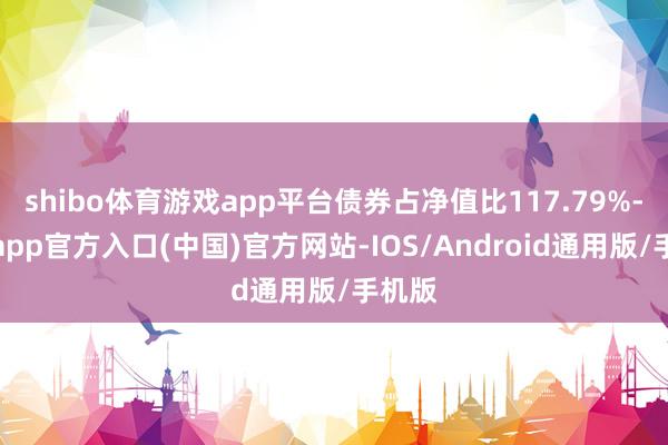 shibo体育游戏app平台债券占净值比117.79%-世博app官方入口(中国)官方网站-IOS/Android通用版/手机版