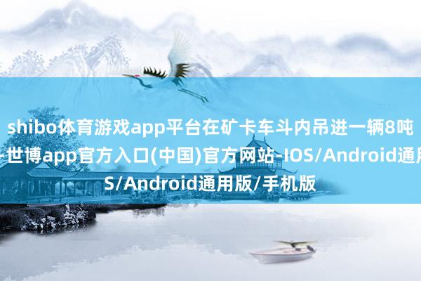 shibo体育游戏app平台在矿卡车斗内吊进一辆8吨重的挖掘机-世博app官方入口(中国)官方网站-IOS/Android通用版/手机版